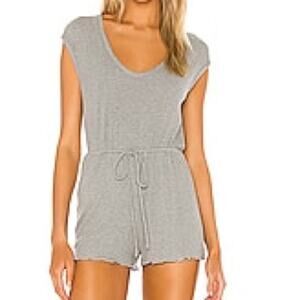 Lovers and Friends Tracey Romper in Heather Grey